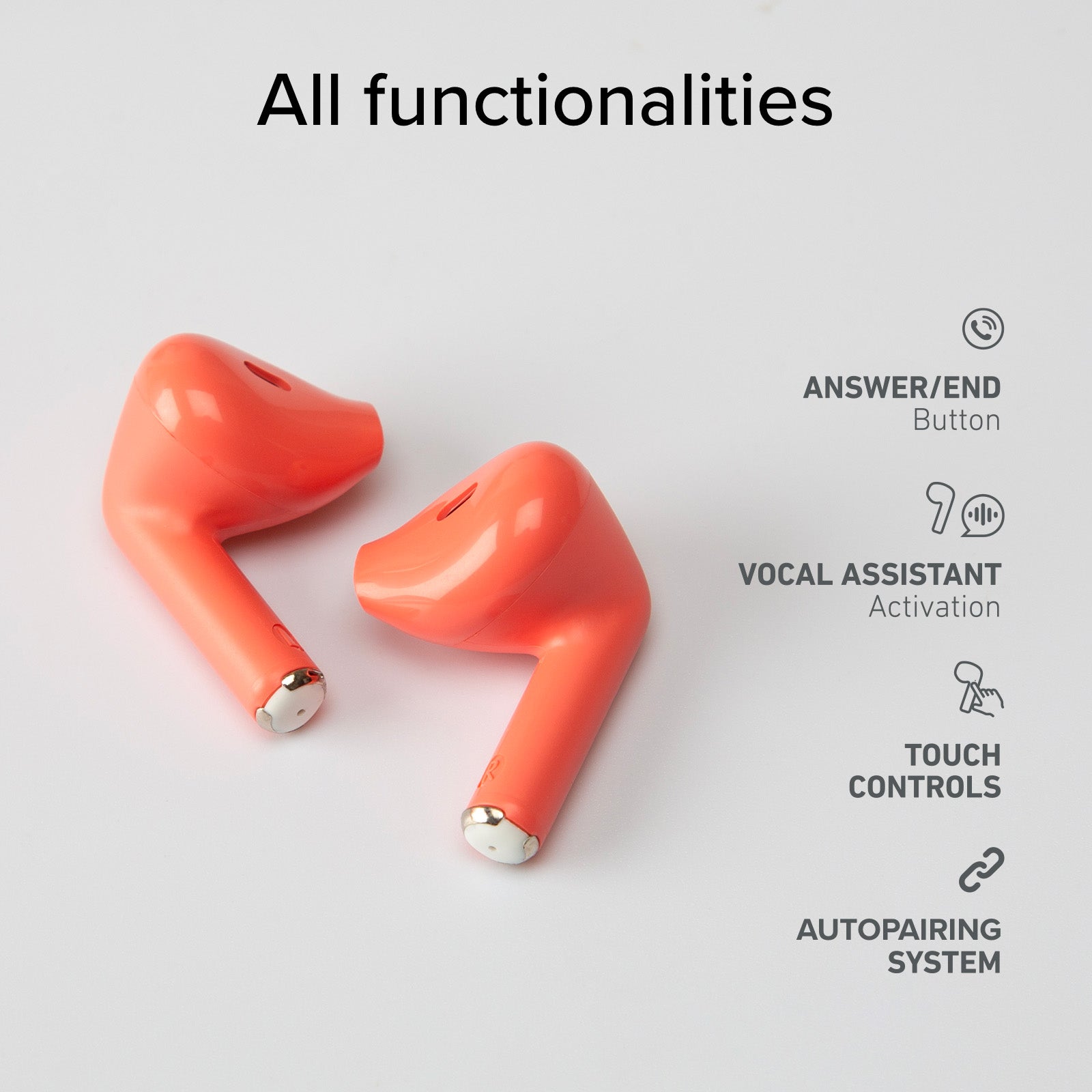 Écouteurs semi intra-auriculaires TWS