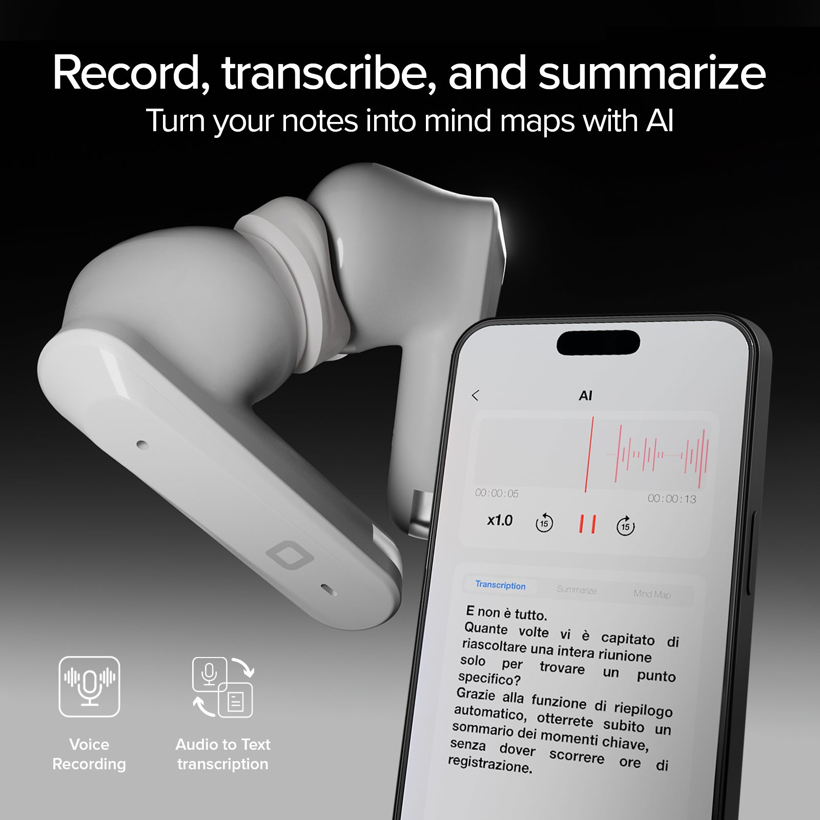 Nexa AI TWS Earbuds with Artificial Intelligence for Summaries, Recording and Real-Time Translation