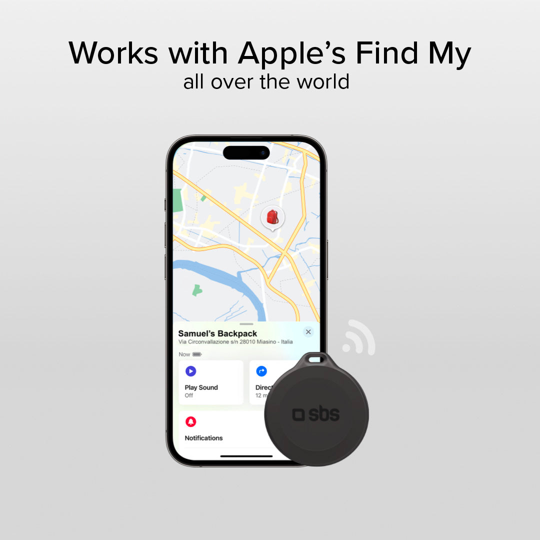 Localizador de objetos resistente al agua compatible con Apple Find My