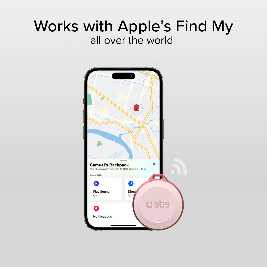 Localizador de objetos resistente al agua compatible con Apple Find My