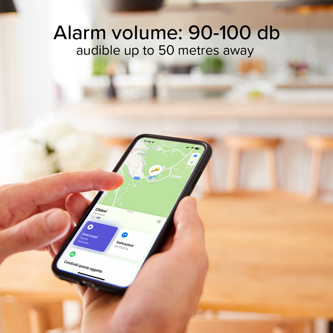 Localizador de objetos resistente al agua compatible con Apple Find My