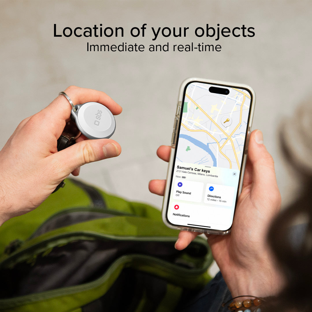 Localizador de objetos resistente al agua compatible con Apple Find My