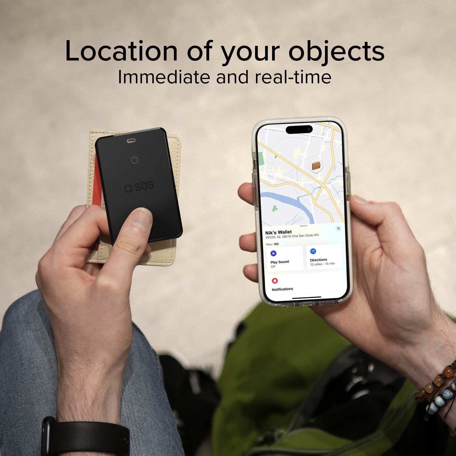 Ultra slim object locator compatible with Apple Find My