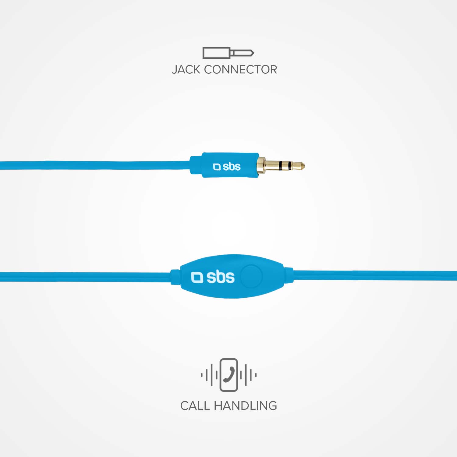 Kopfhörer mit Kabel, Stereo In-Ear Studio Mix 10, 3,5 mm Klinkenstecker mit Mikrofon und Taste zur Gesprächsannahme/ -beendigung