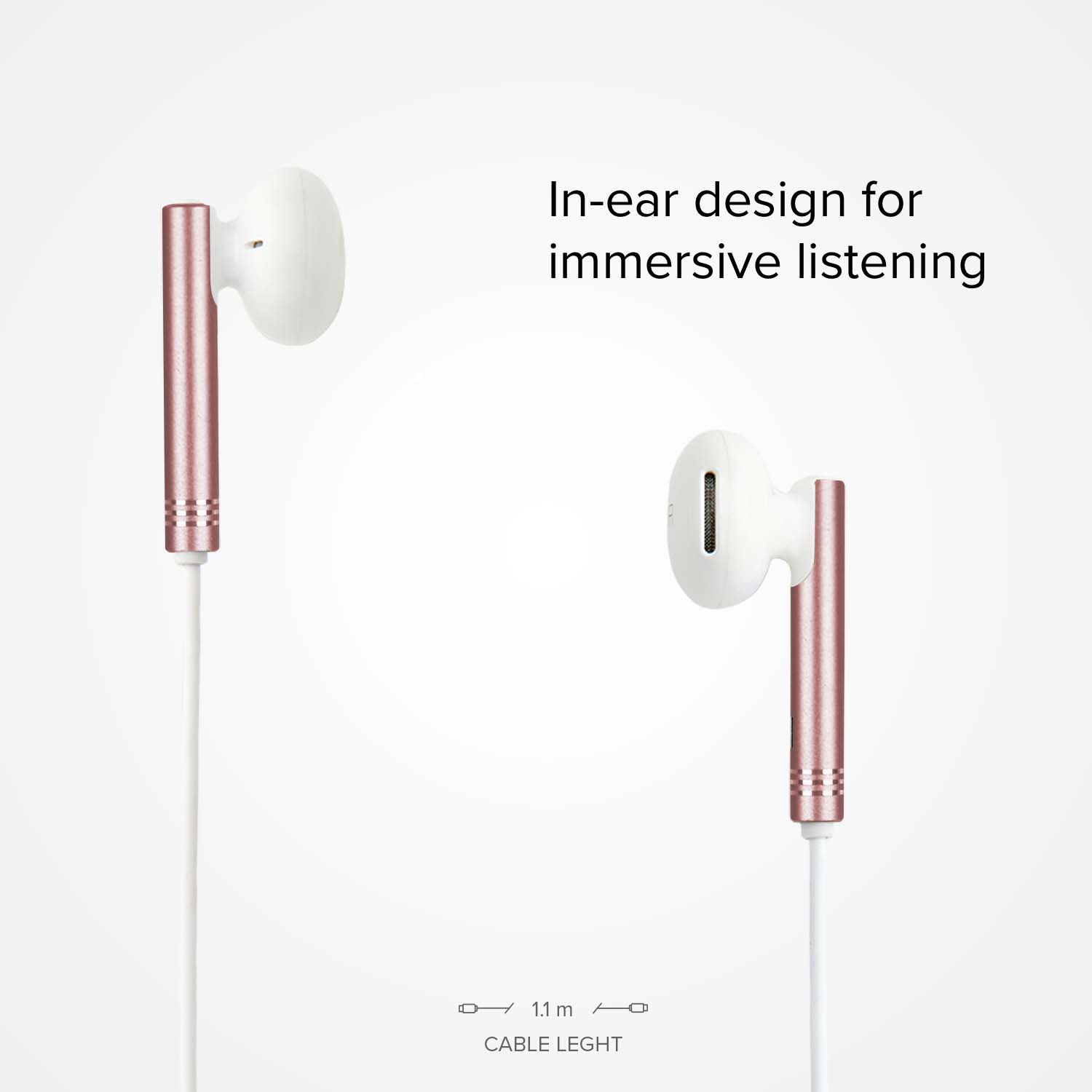 Metal earphones Gold Collection