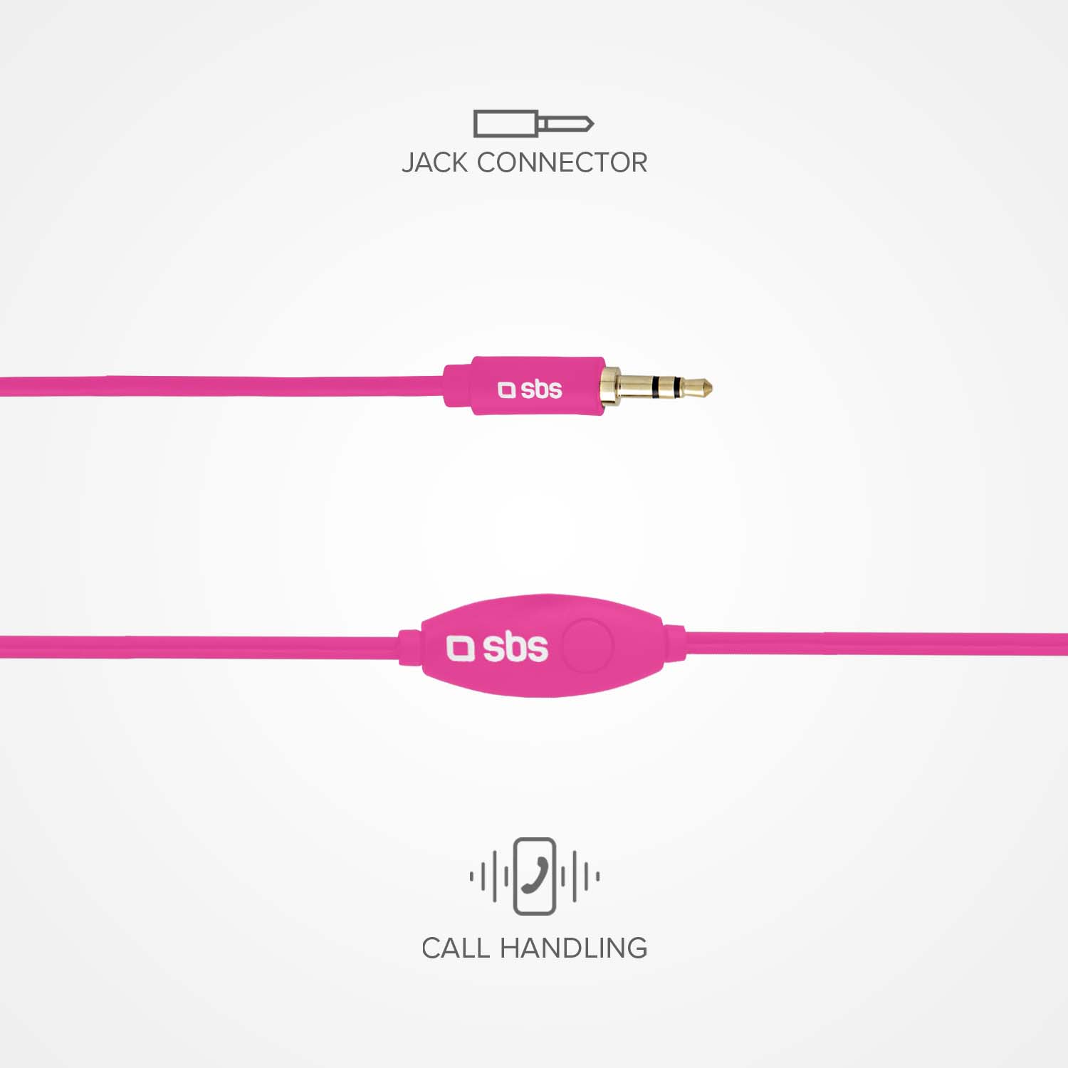 Kopfhörer mit Kabel, Stereo In-Ear Studio Mix 10, 3,5 mm Klinkenstecker mit Mikrofon und Taste zur Gesprächsannahme/ -beendigung