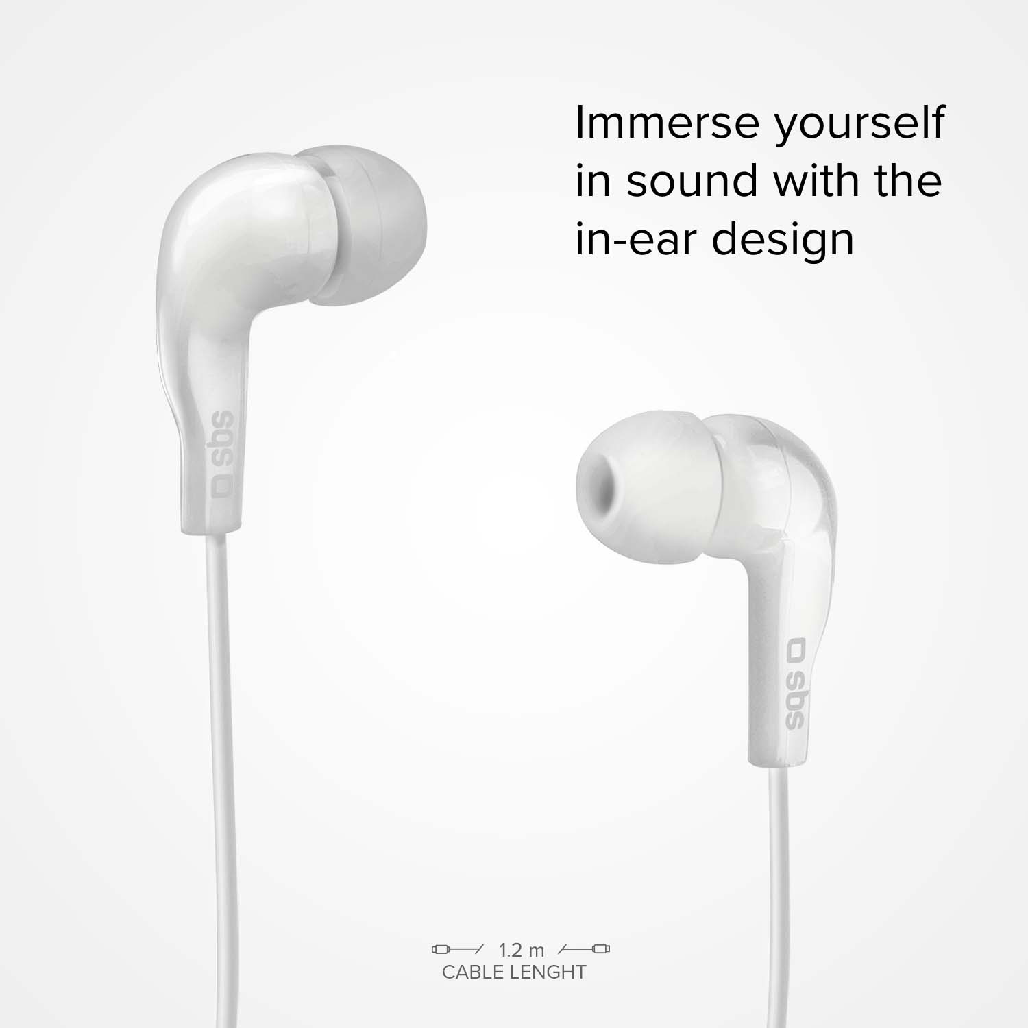 Kopfhörer mit Kabel, Stereo In-Ear Studio Mix 10, 3,5 mm Klinkenstecker mit Mikrofon und Taste zur Gesprächsannahme/ -beendigung