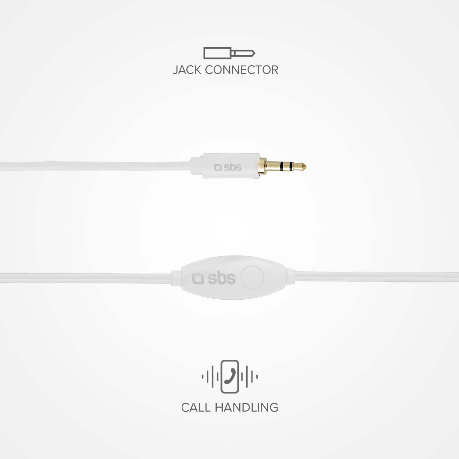 Kopfhörer mit Kabel, Stereo In-Ear Studio Mix 10, 3,5 mm Klinkenstecker mit Mikrofon und Taste zur Gesprächsannahme/ -beendigung