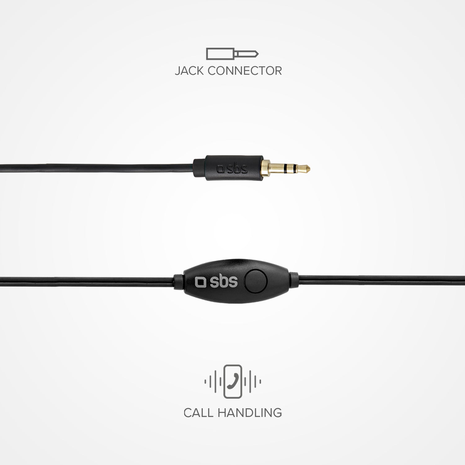 Kopfhörer mit Kabel, Stereo In-Ear Studio Mix 10, 3,5 mm Klinkenstecker mit Mikrofon und Taste zur Gesprächsannahme/ -beendigung