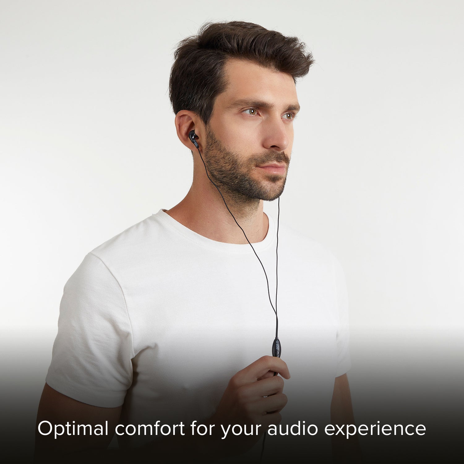 Kopfhörer mit Kabel, Stereo In-Ear Studio Mix 10, 3,5 mm Klinkenstecker mit Mikrofon und Taste zur Gesprächsannahme/ -beendigung