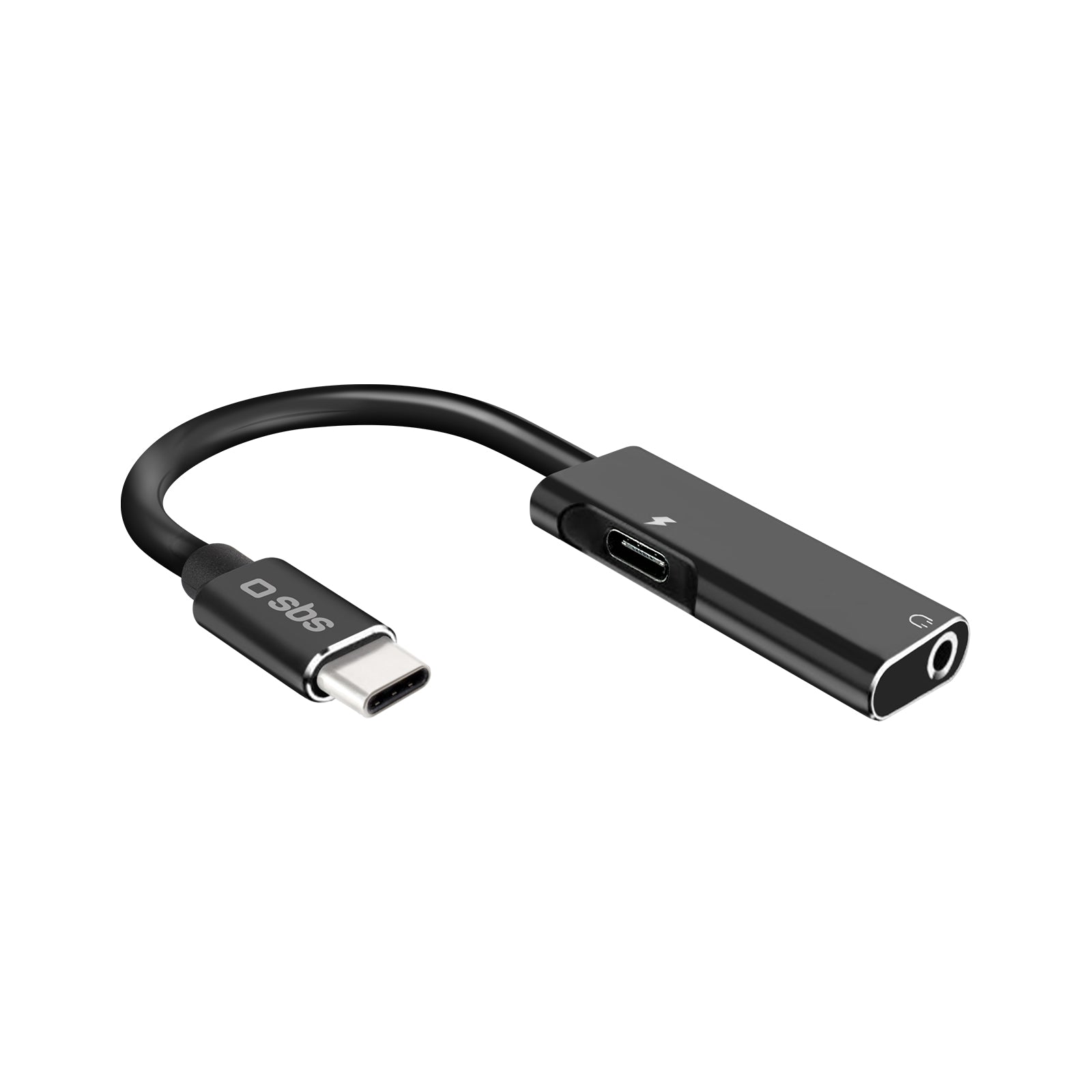 Adaptateur USB-C mâle vers Jack 3,5 mm femelle avec port de charge USB-C