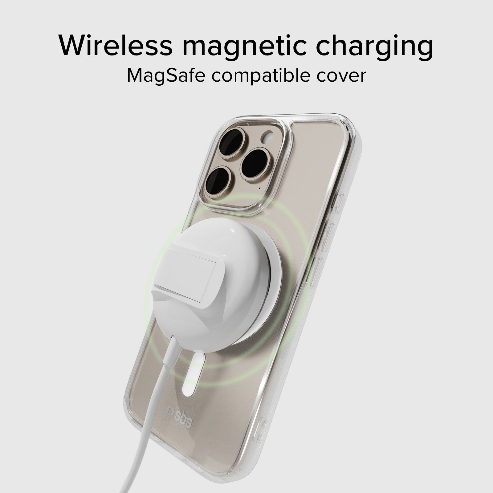 Coque transparente rigide, compatible recharge MagSafe pour iPhone 16 Pro Max