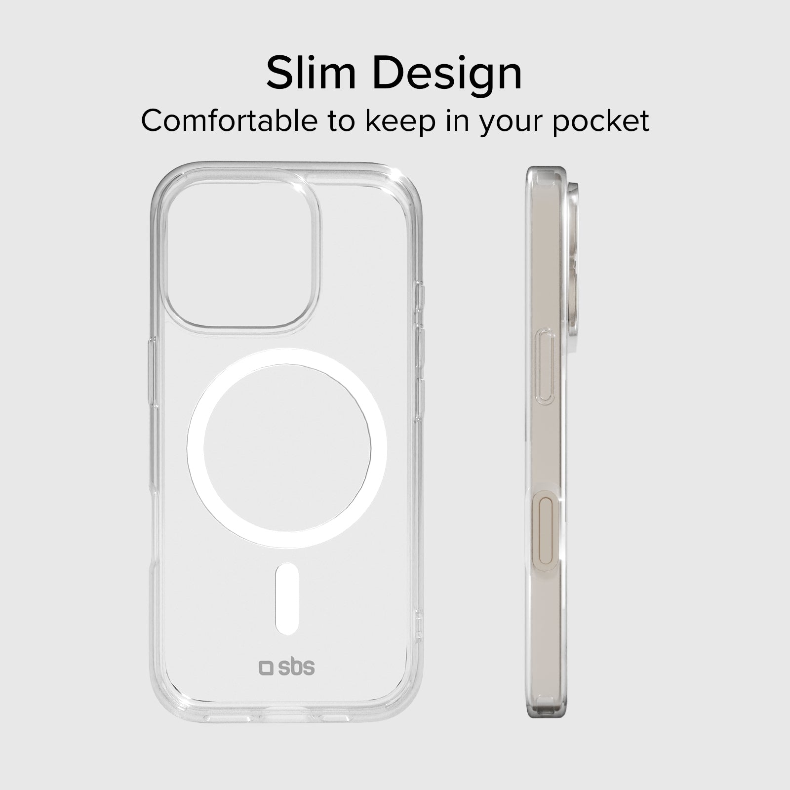 Coque transparente rigide, compatible recharge MagSafe pour iPhone 16 Pro Max