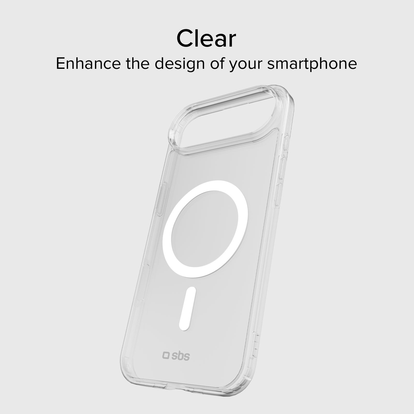 Rigid transparent case compatible with MagSafe charging for iPhone Air