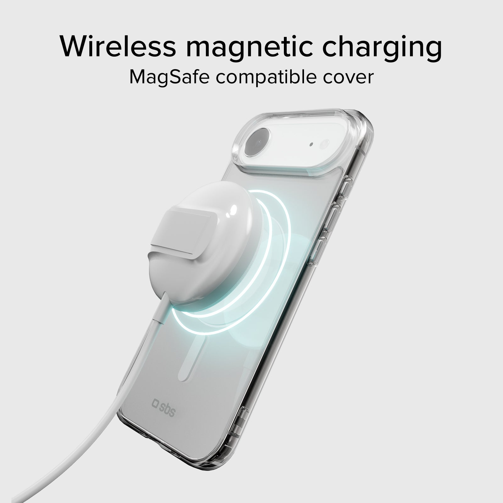 Rigid transparent case compatible with MagSafe charging for iPhone Air