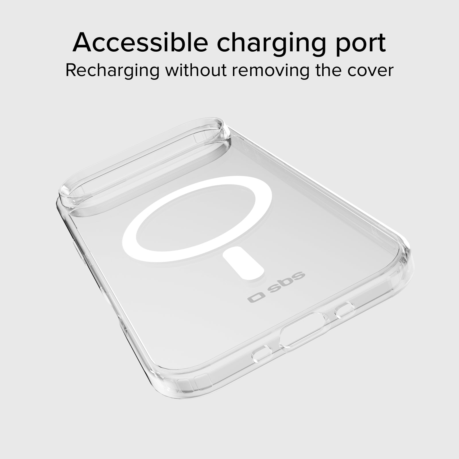 Rigid transparent case compatible with MagSafe charging for iPhone Air