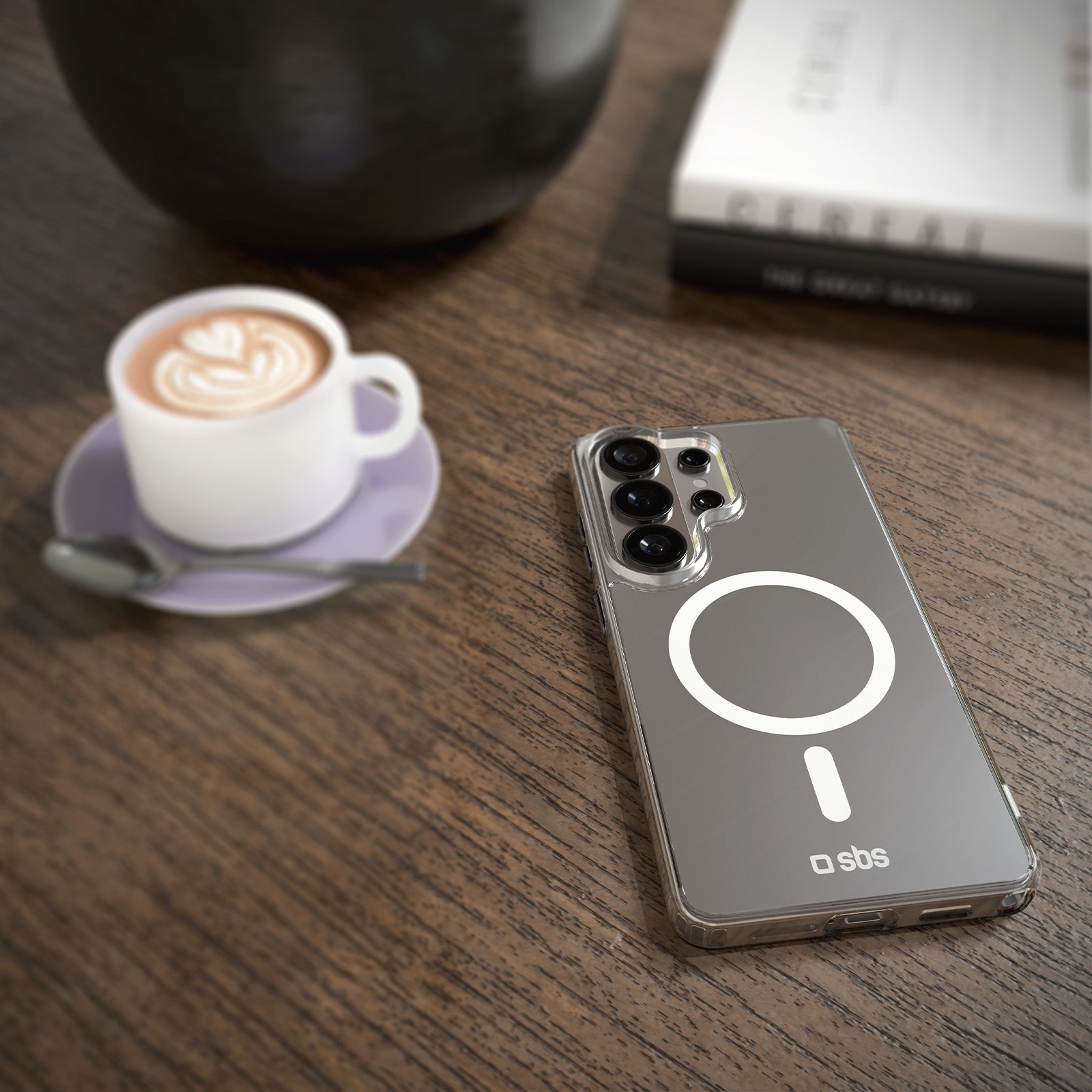 Transparente, feste Hülle, kompatibel mit magnetischer, kabelloser Aufladung für Samsung S26 Ultra