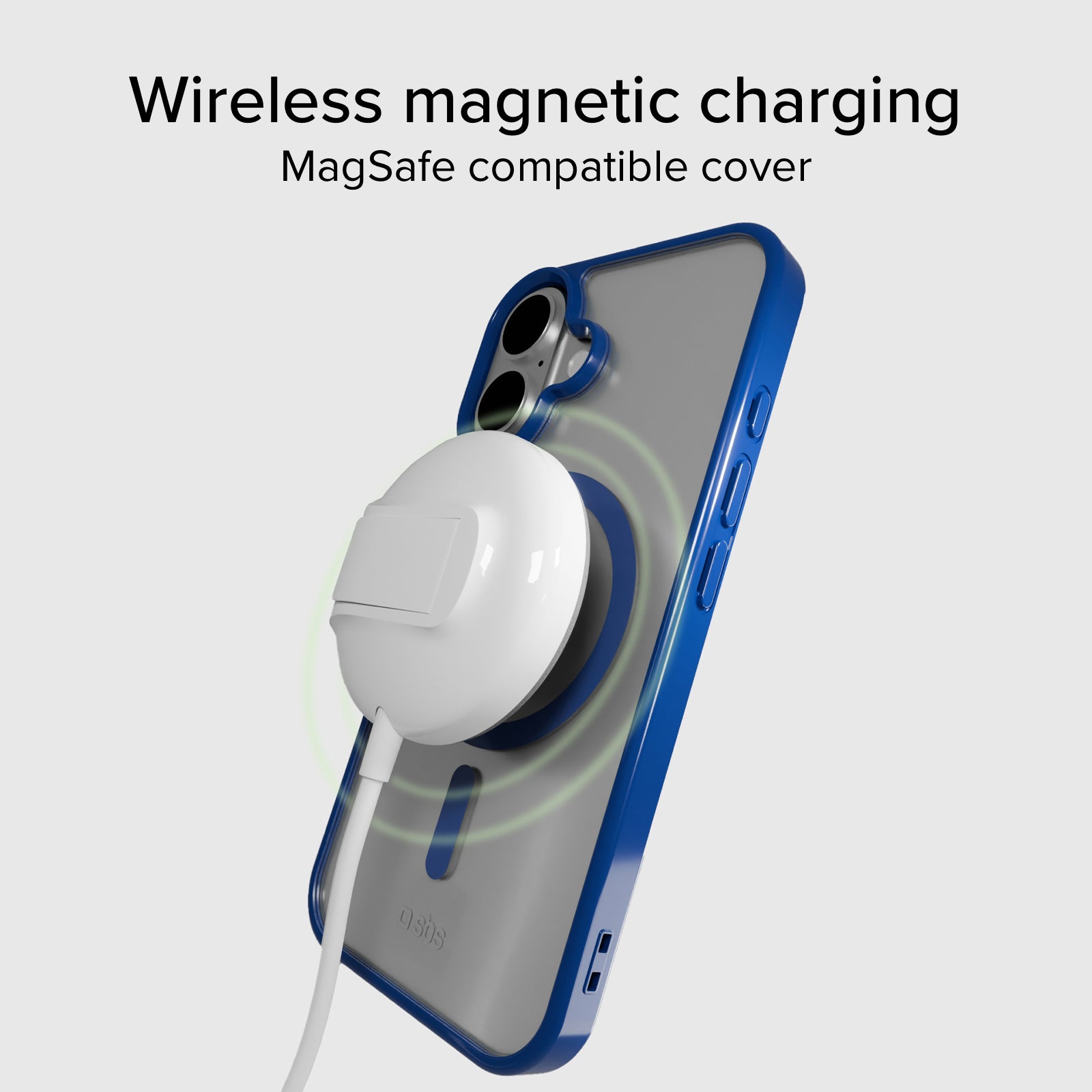 Case für iPhone 16 mit farbigen Rändern, kompatibel mit MagSafe Aufladung