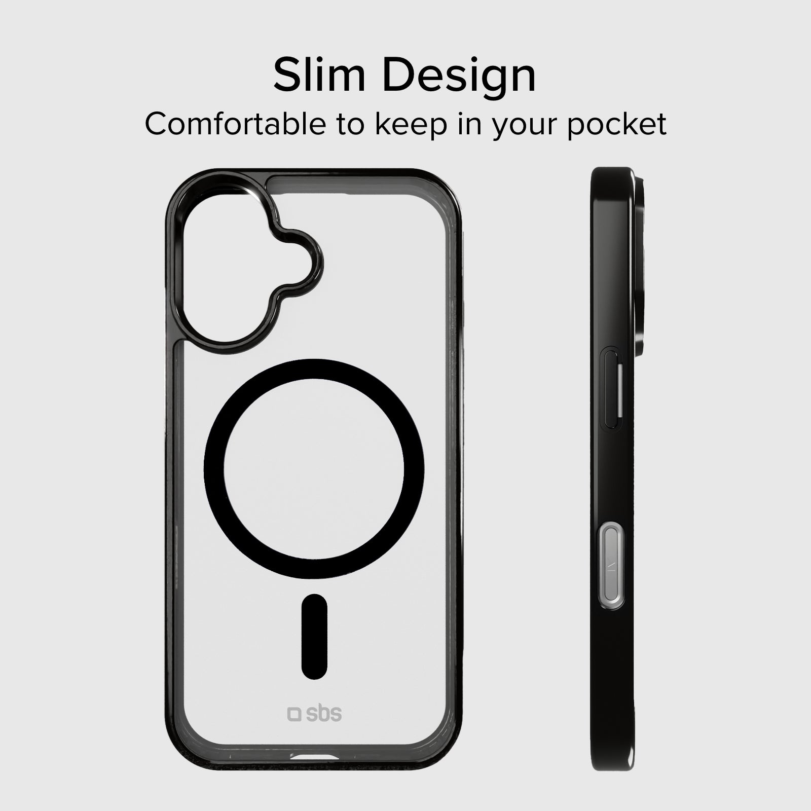 Case für iPhone 16 mit farbigen Rändern, kompatibel mit MagSafe Aufladung