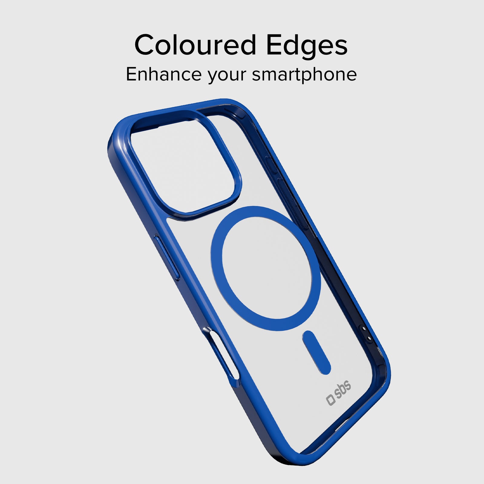 Case für iPhone 16 Pro mit farbigen Rändern, kompatibel mit MagSafe Aufladung