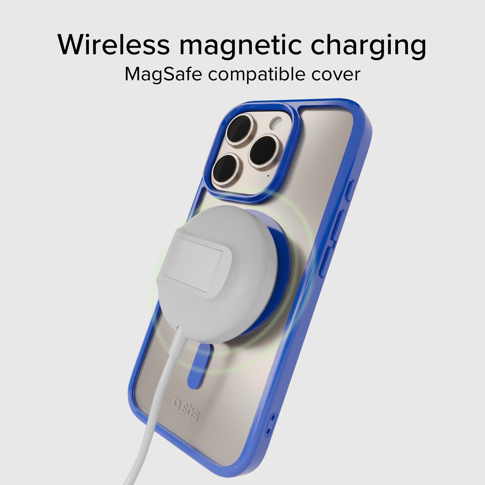 Case für iPhone 16 Pro mit farbigen Rändern, kompatibel mit MagSafe Aufladung