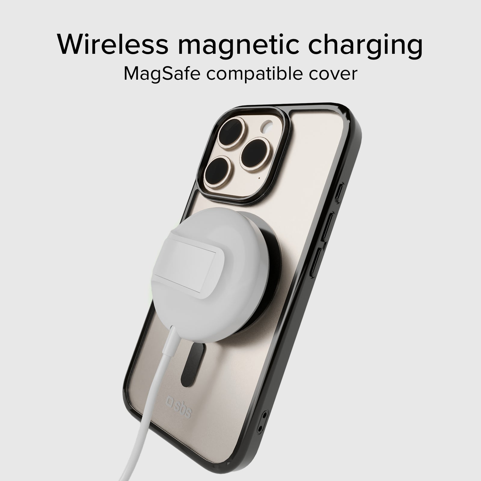 Case für iPhone 16 Pro mit farbigen Rändern, kompatibel mit MagSafe Aufladung