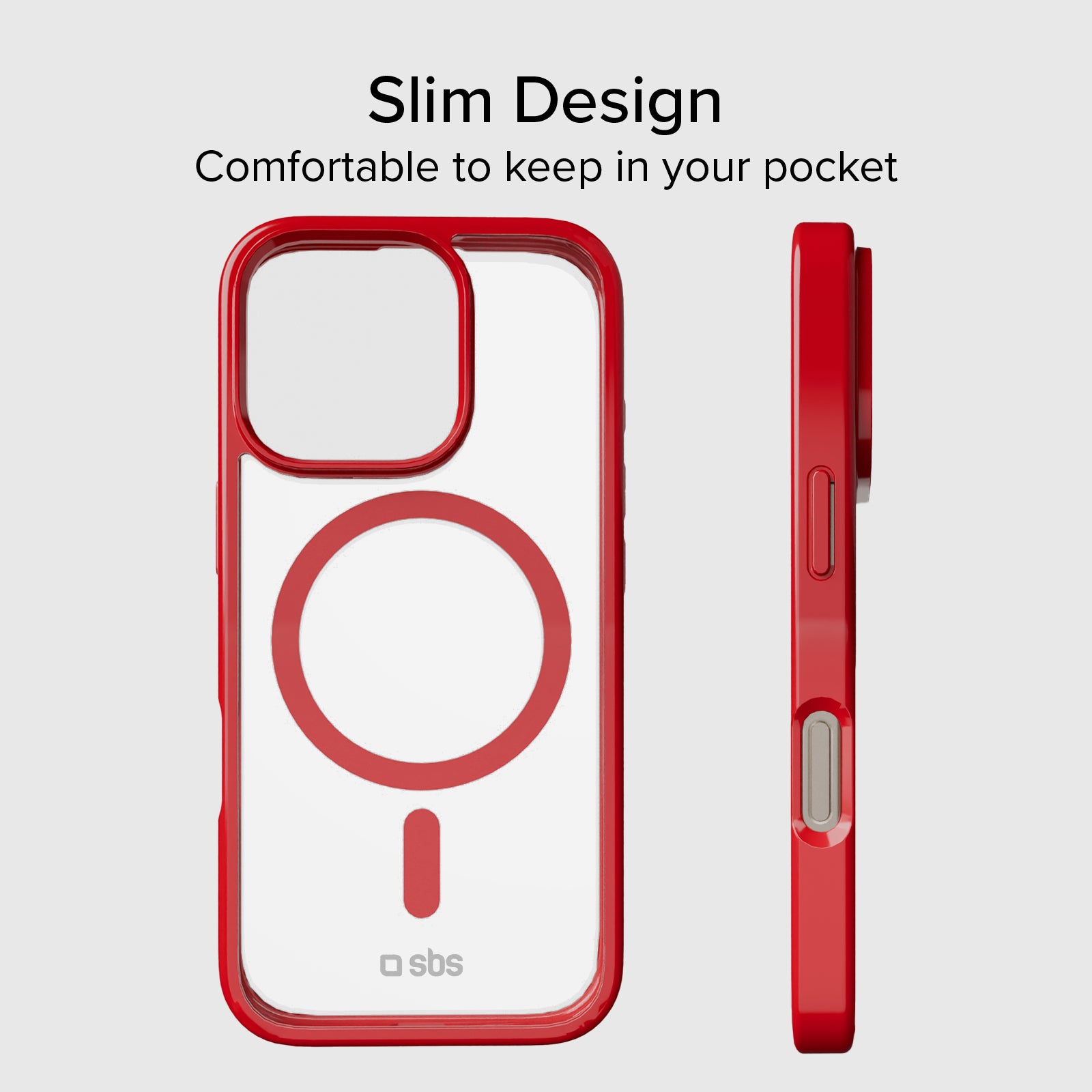 Case für iPhone 16 Pro mit farbigen Rändern, kompatibel mit MagSafe Aufladung