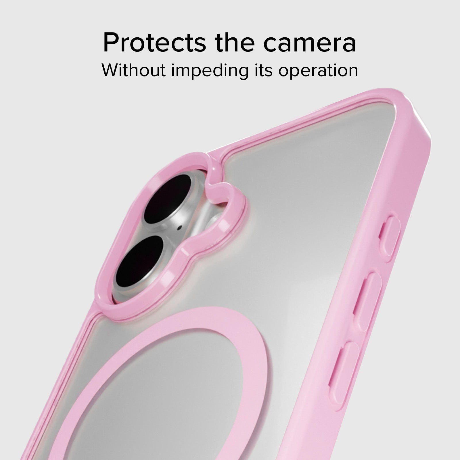 Case für iPhone 16 mit farbigen Rändern, kompatibel mit MagSafe Aufladung