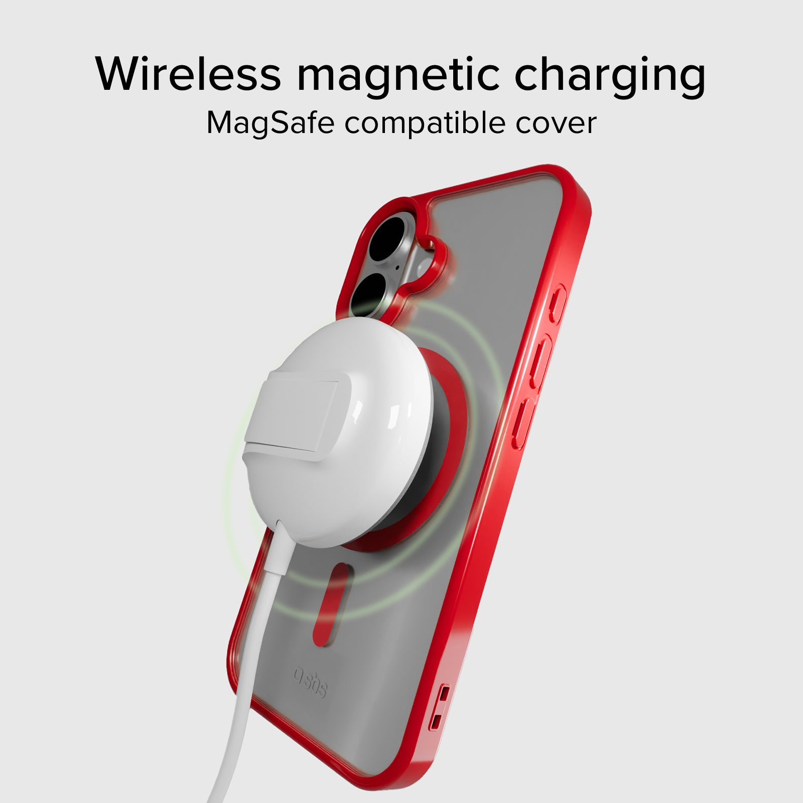 Case für iPhone 16 mit farbigen Rändern, kompatibel mit MagSafe Aufladung