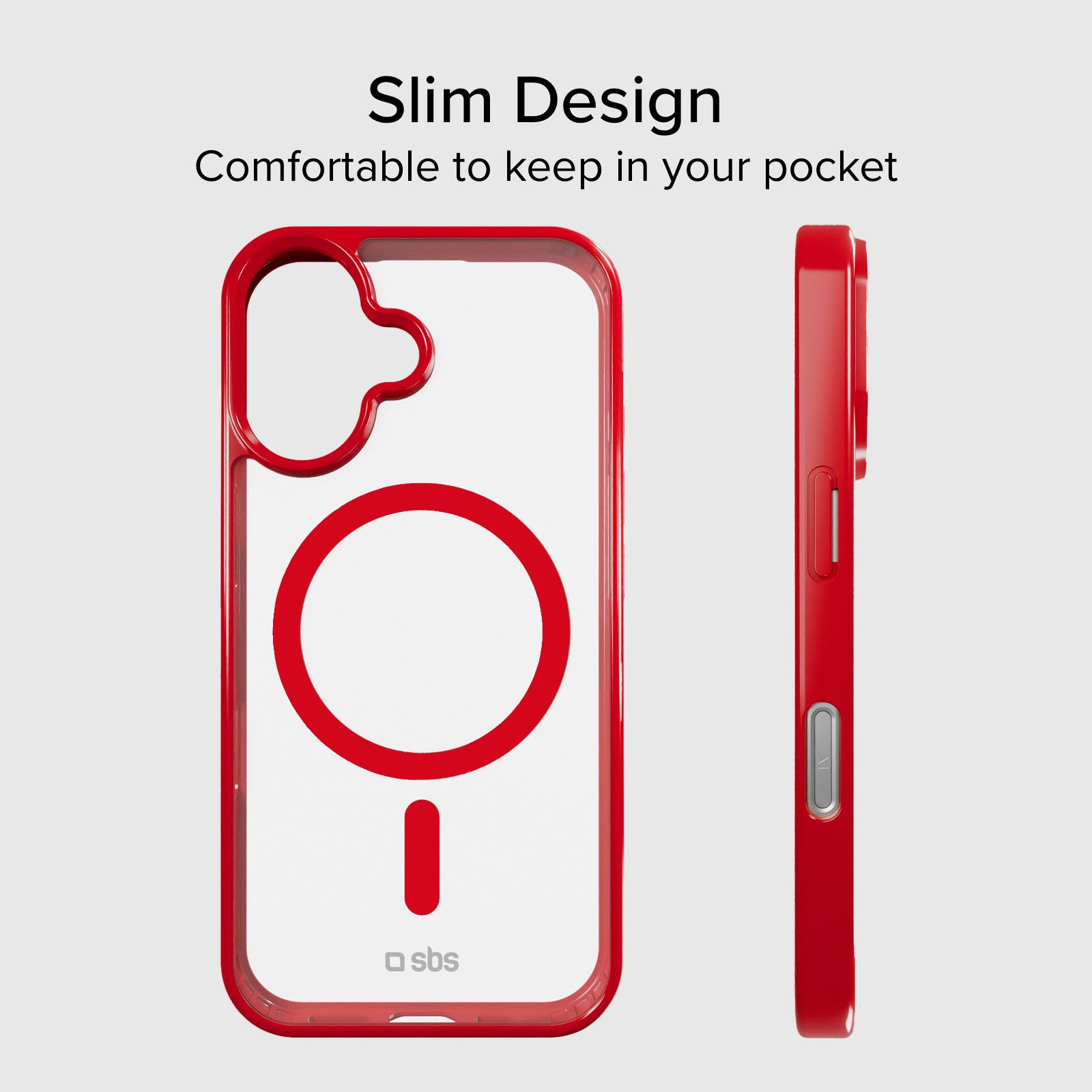 Case für iPhone 16 mit farbigen Rändern, kompatibel mit MagSafe Aufladung