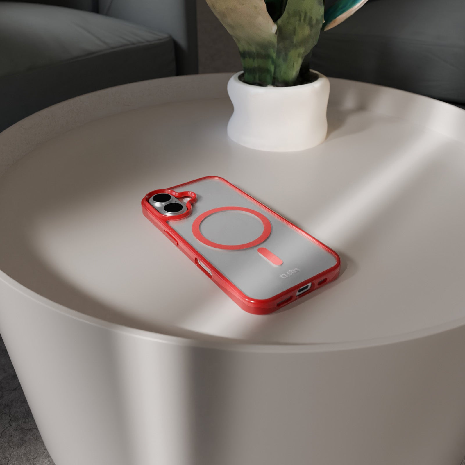 Case für iPhone 16 mit farbigen Rändern, kompatibel mit MagSafe Aufladung