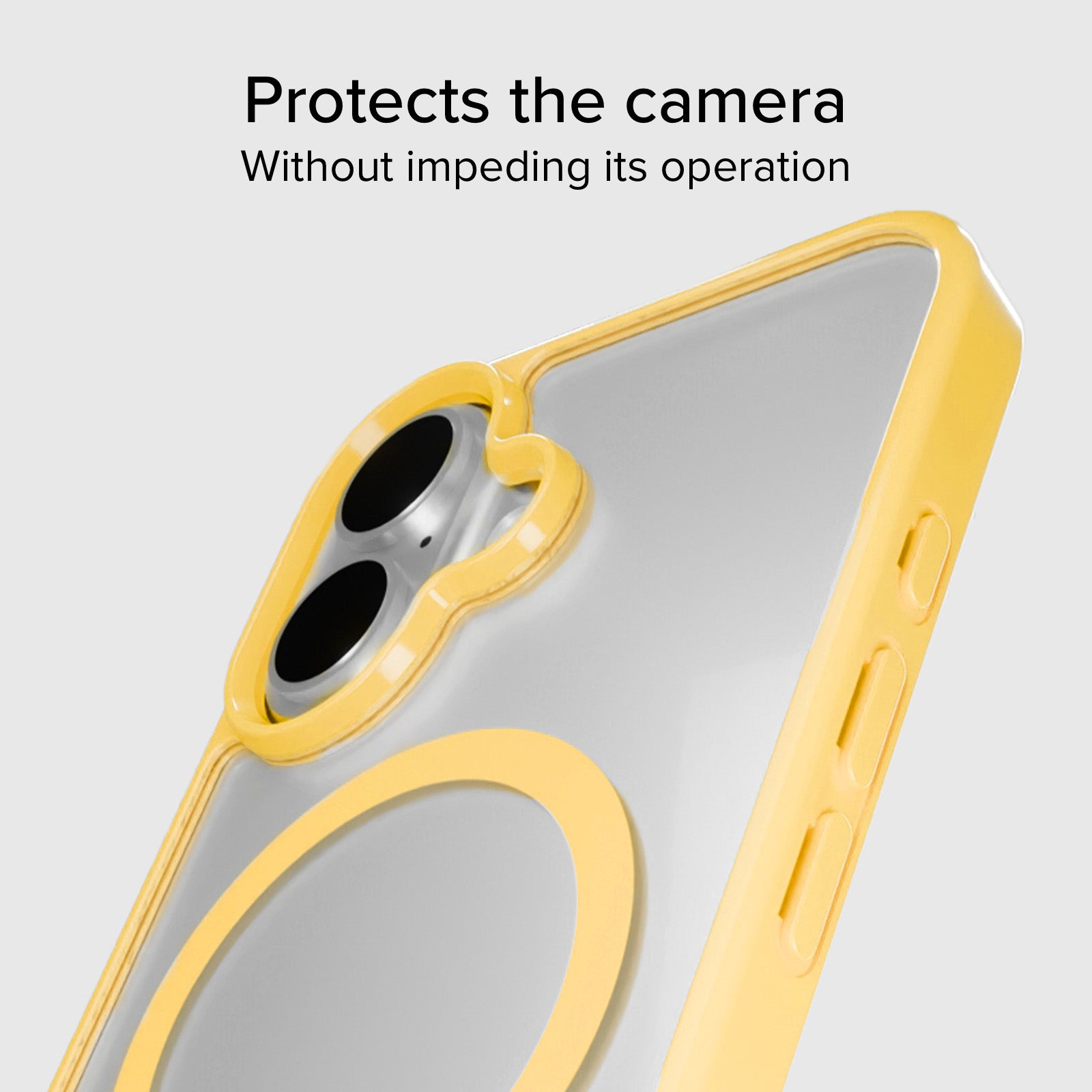 Case für iPhone 16 mit farbigen Rändern, kompatibel mit MagSafe Aufladung