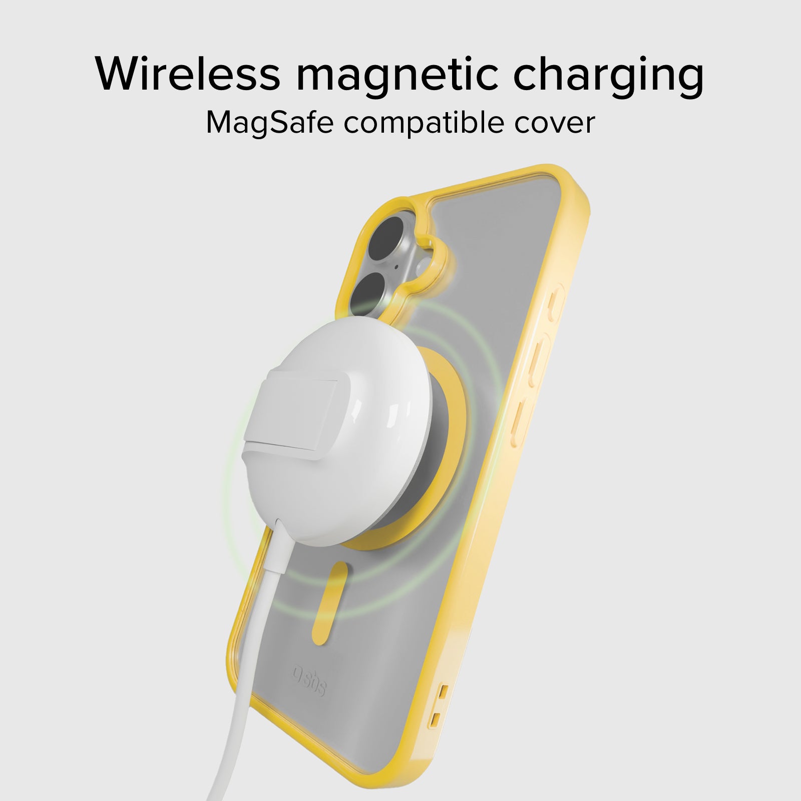 Case für iPhone 16 mit farbigen Rändern, kompatibel mit MagSafe Aufladung