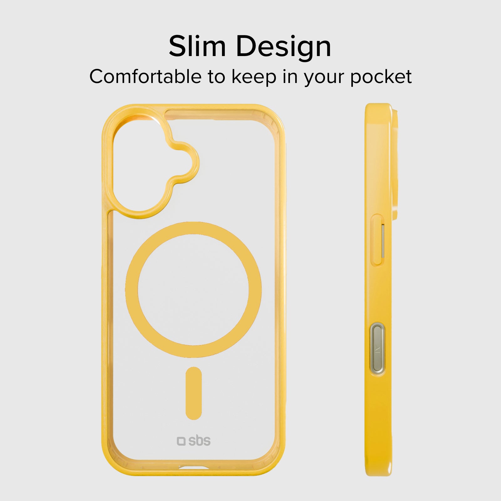 Case für iPhone 16 mit farbigen Rändern, kompatibel mit MagSafe Aufladung