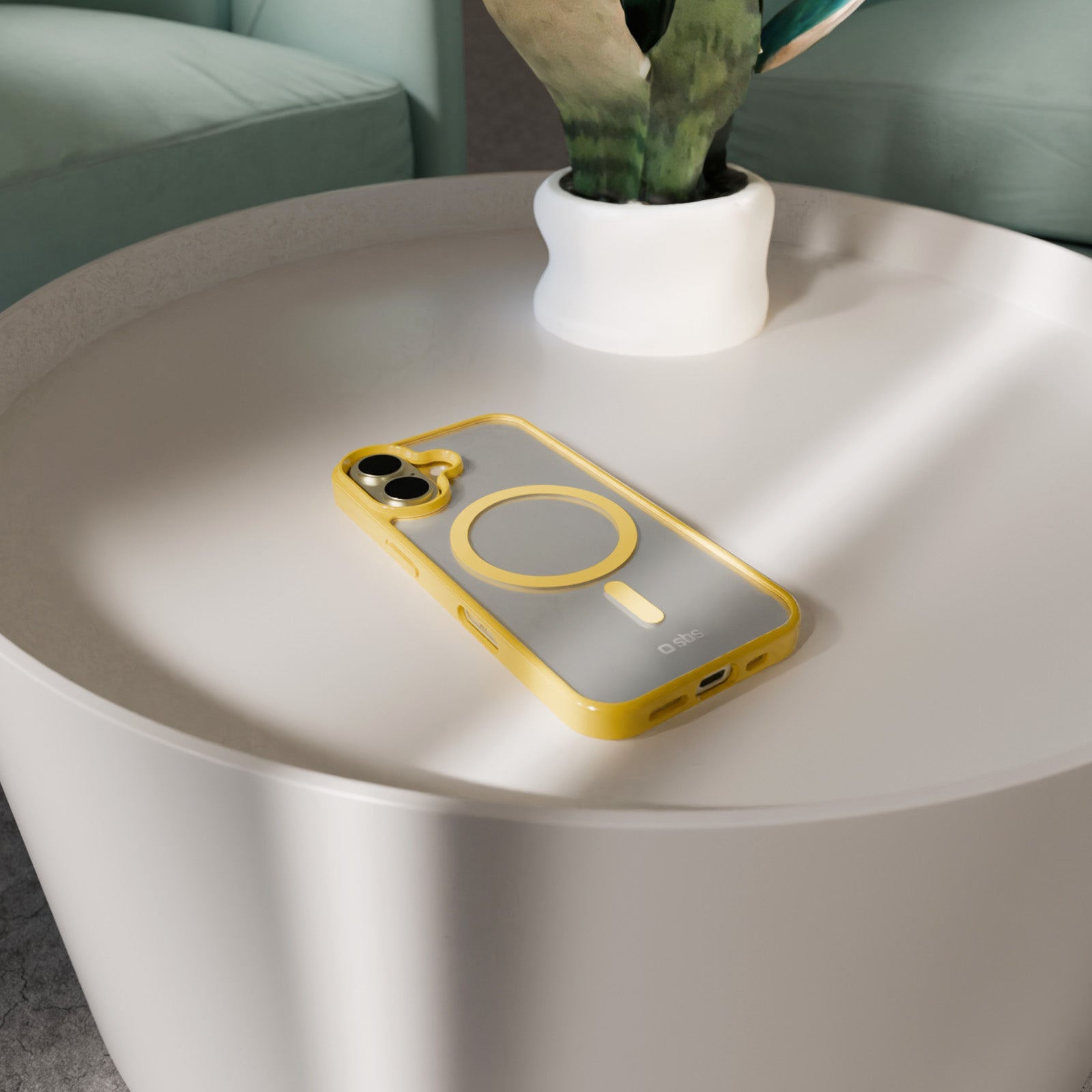 Case für iPhone 16 mit farbigen Rändern, kompatibel mit MagSafe Aufladung