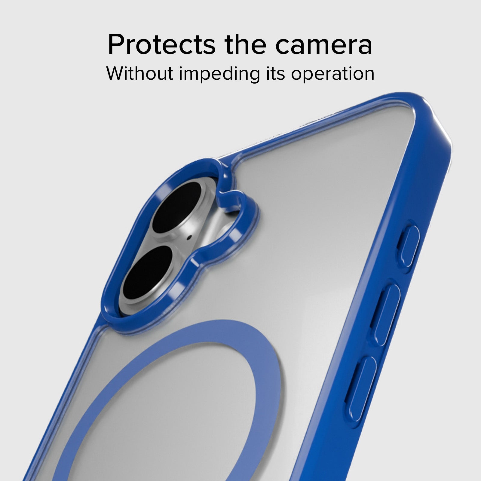 Funda para iPhone 16 Plus con bordes de color, compatible con carga MagSafe