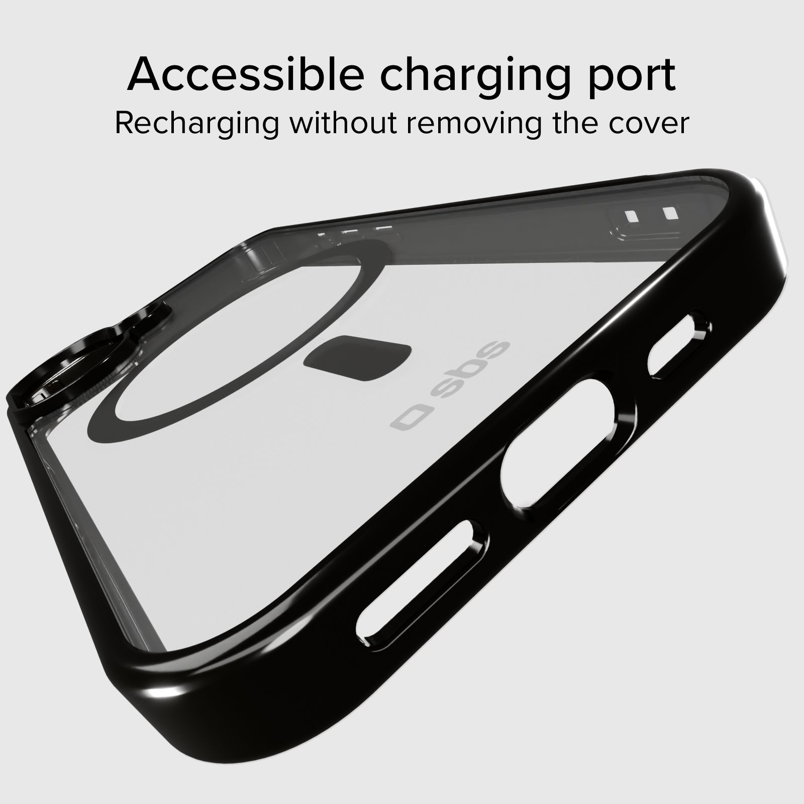 Funda para iPhone 16 Plus con bordes de color, compatible con carga MagSafe