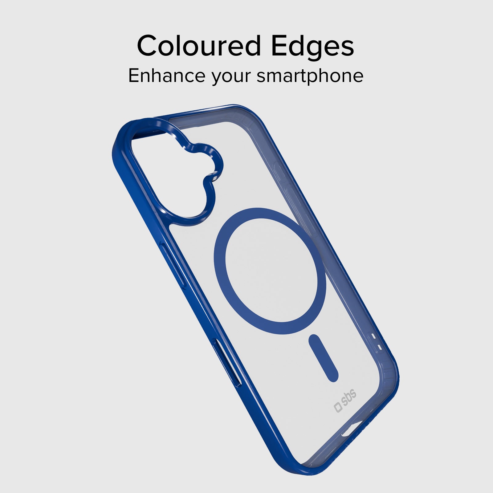 Cover for iPhone 16 Pro Max with coloured edges compatible with MagSafe charging