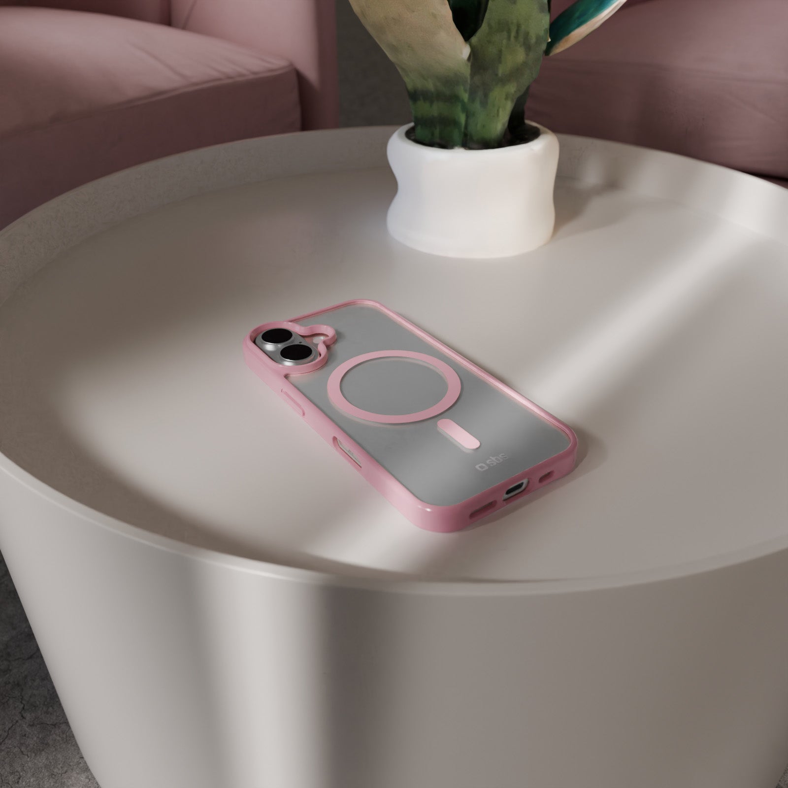 Funda para iPhone 16 Plus con bordes de color, compatible con carga MagSafe