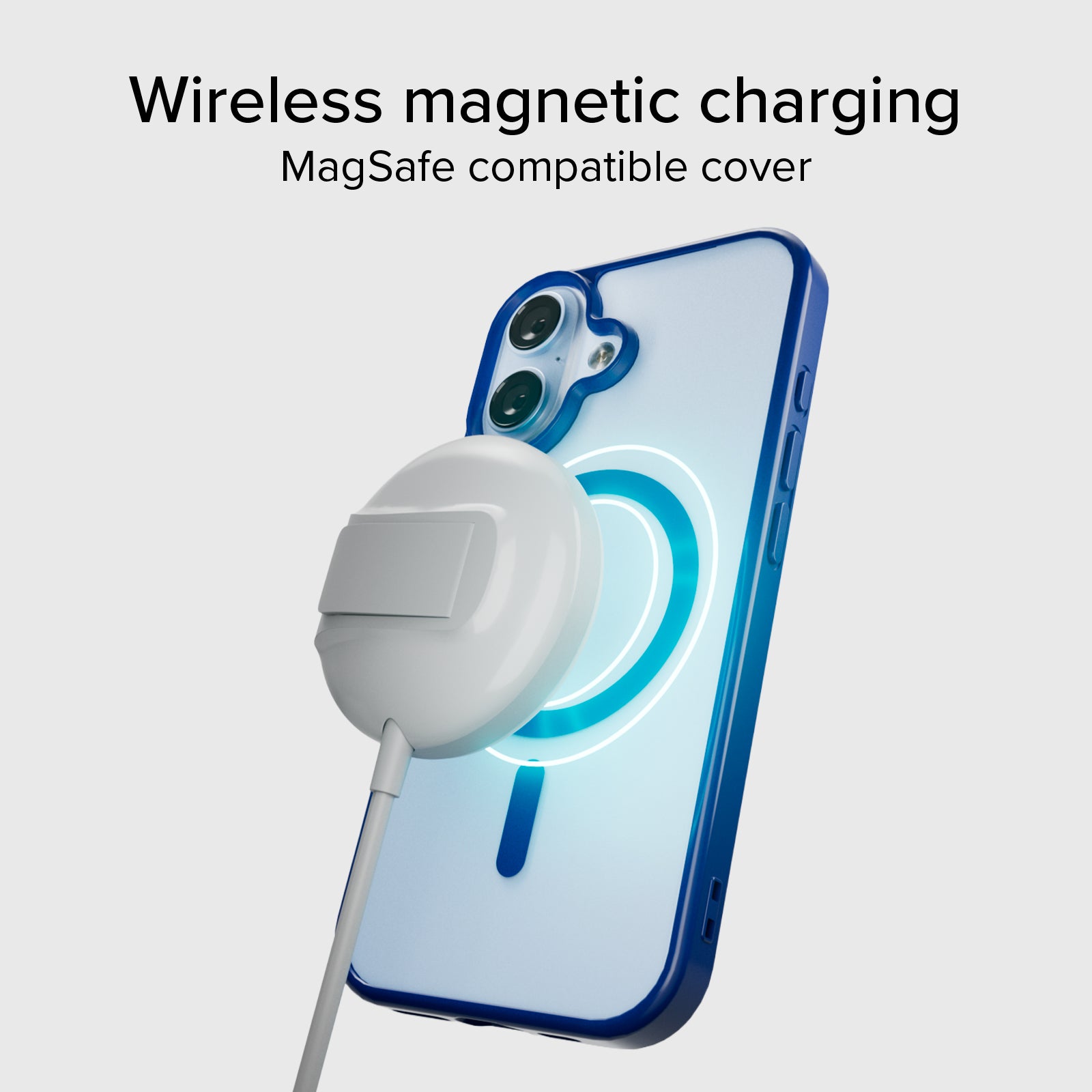 Cover for iPhone 17 with coloured edges compatible with MagSafe charging