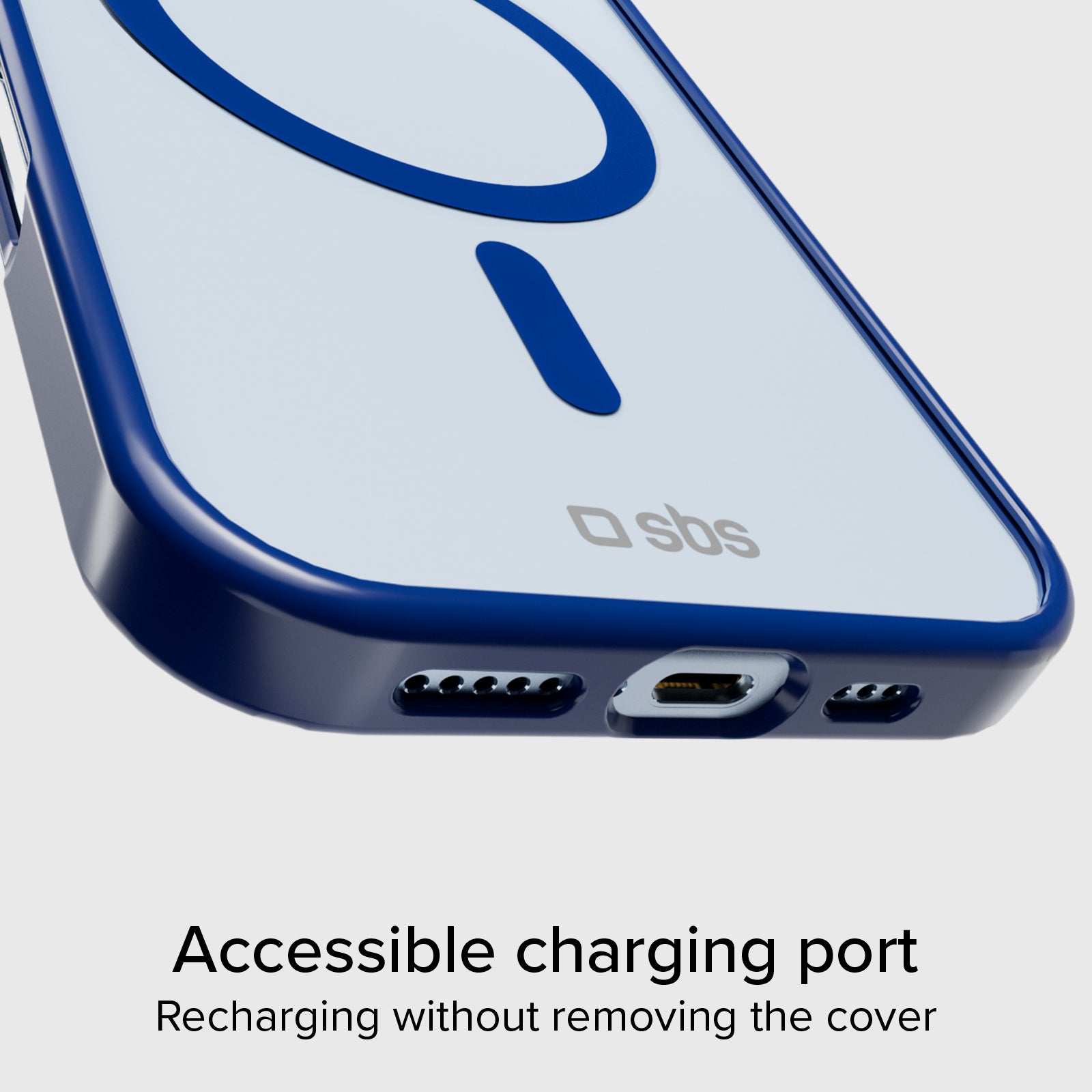 Cover for iPhone 17 with coloured edges compatible with MagSafe charging