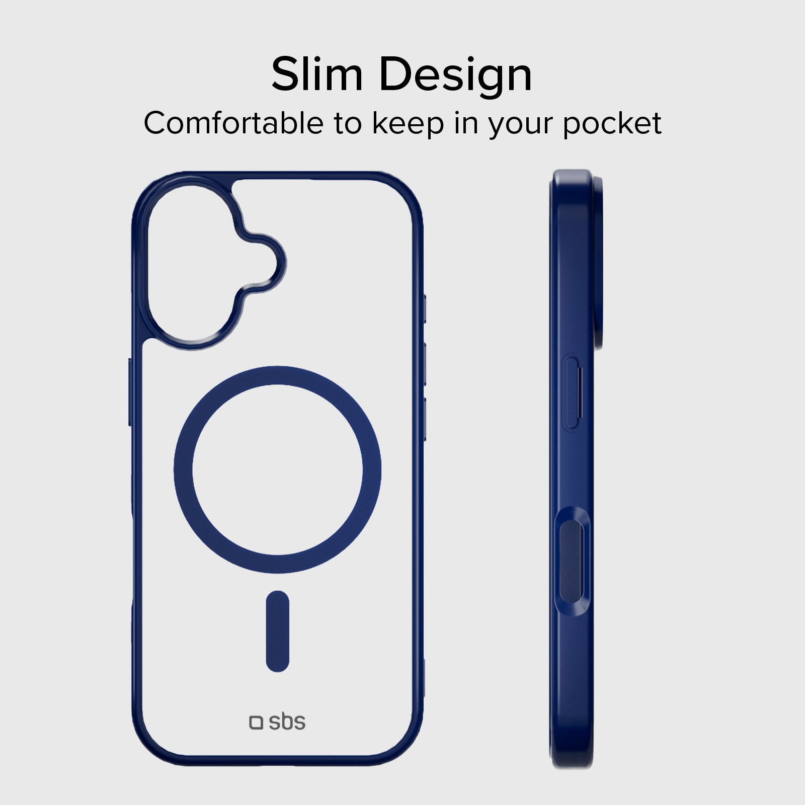Cover for iPhone 17 with coloured edges compatible with MagSafe charging