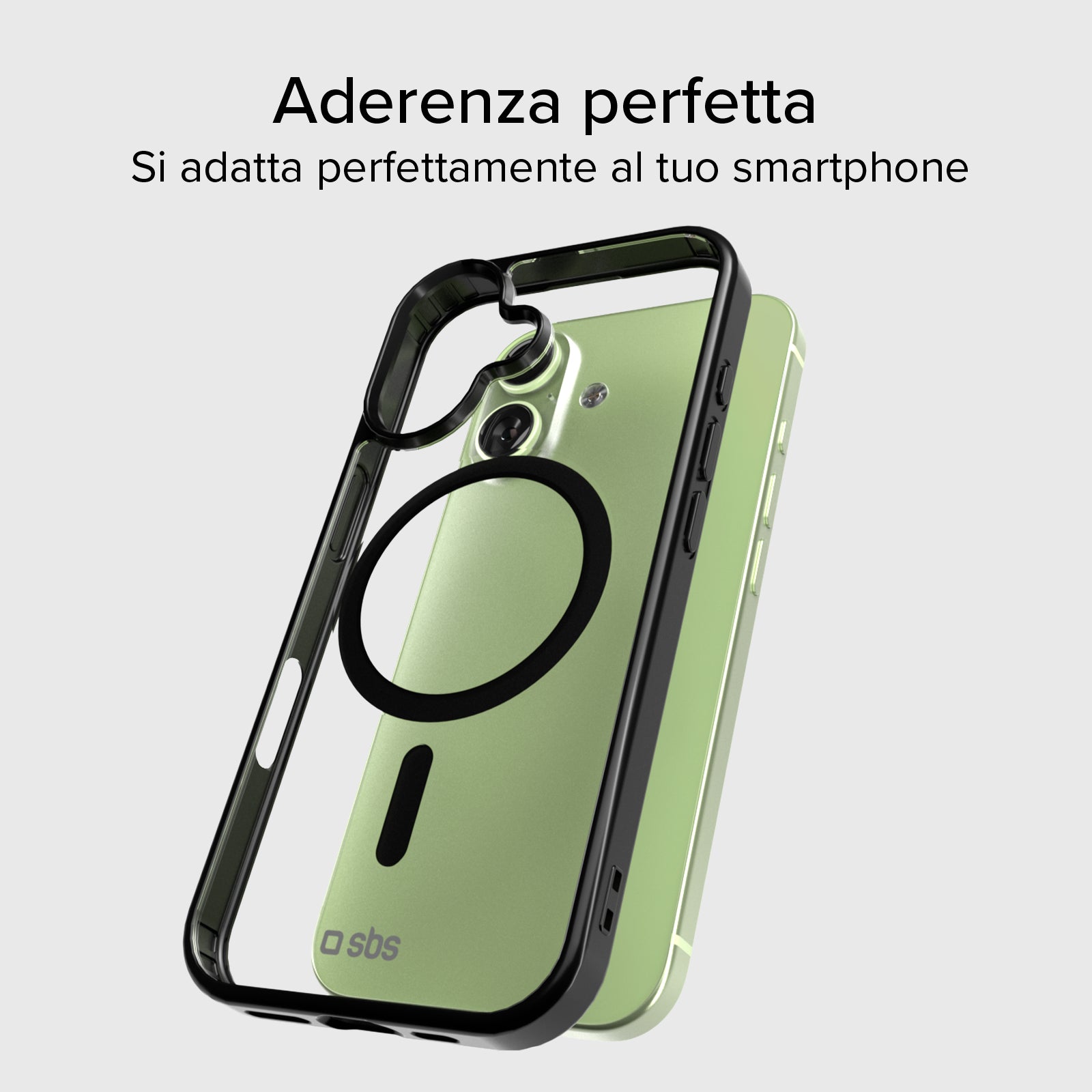 Cover for iPhone 17 with coloured edges compatible with MagSafe charging