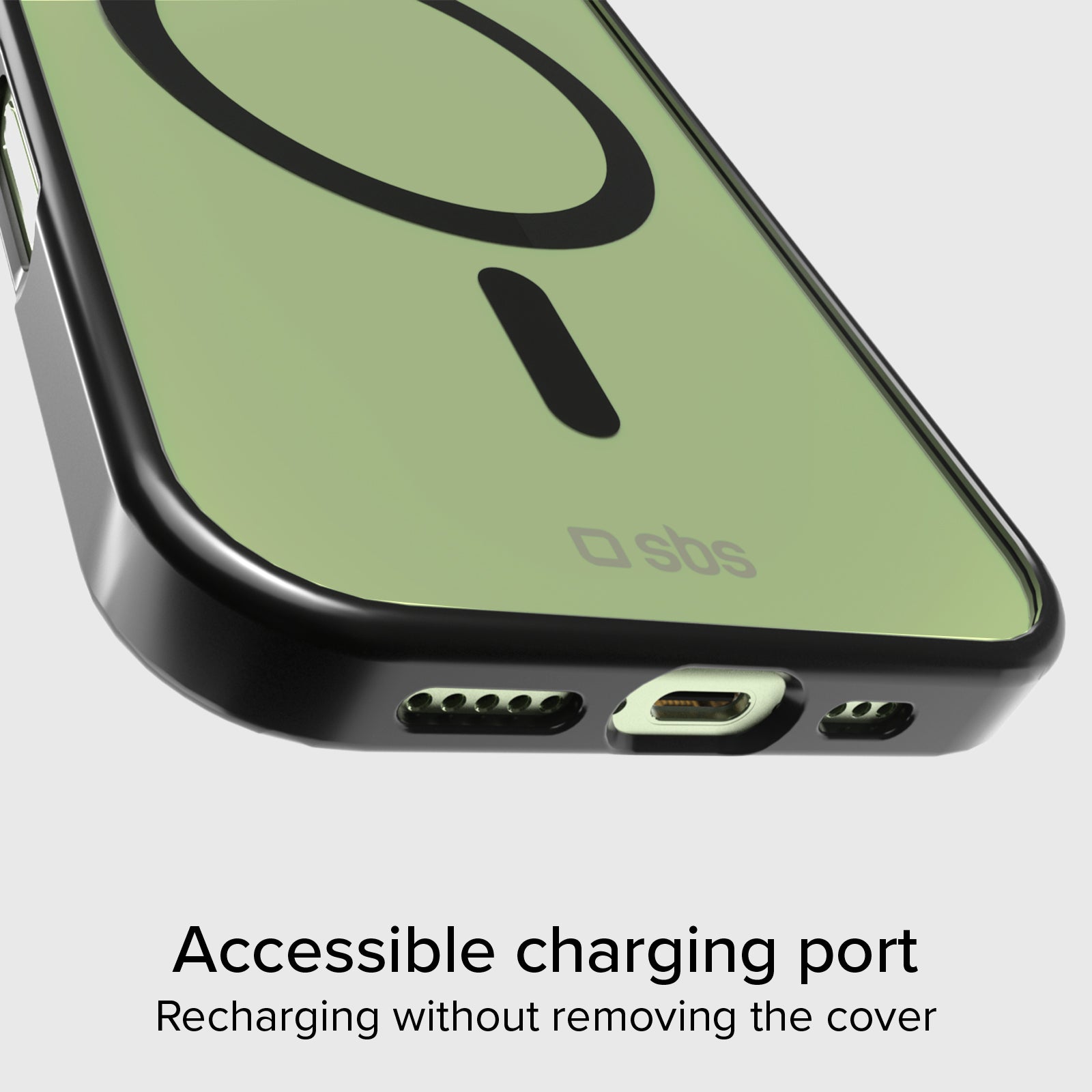 Cover for iPhone 17 with coloured edges compatible with MagSafe charging