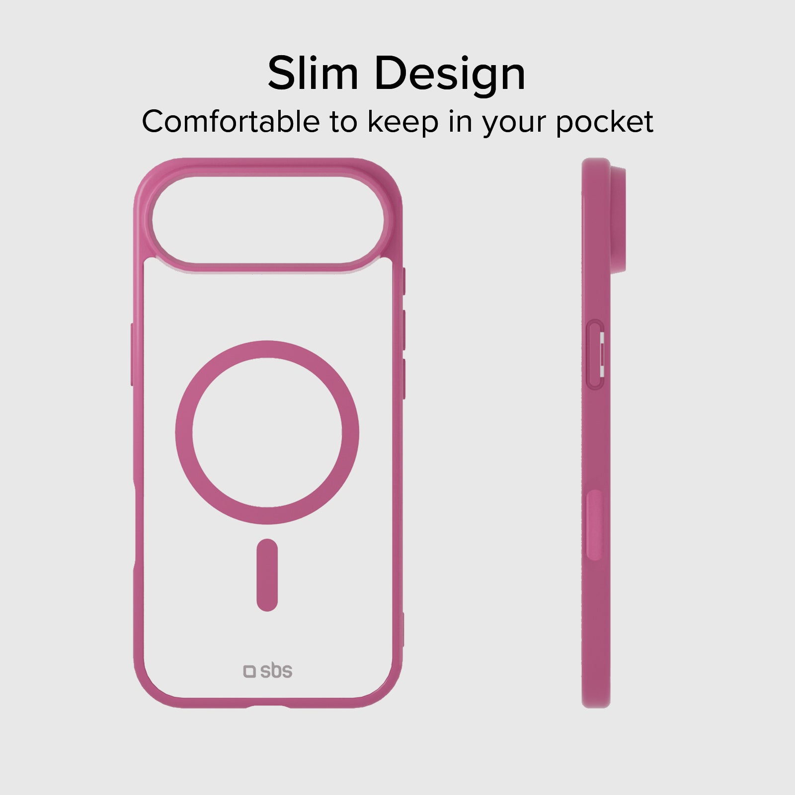 Case für iPhone Air mit farbigen Rändern, kompatibel mit MagSafe Aufladung