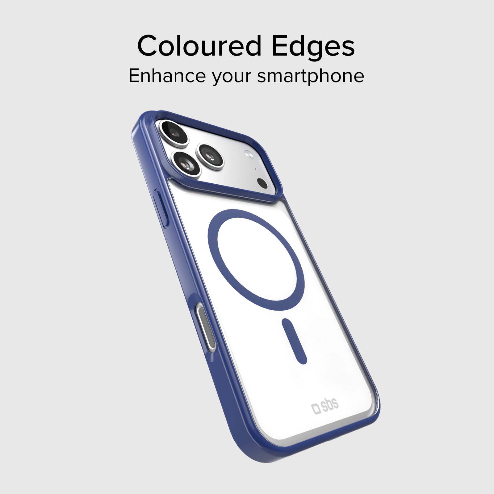 Cover for iPhone 17 Pro Max with coloured edges compatible with MagSafe charging