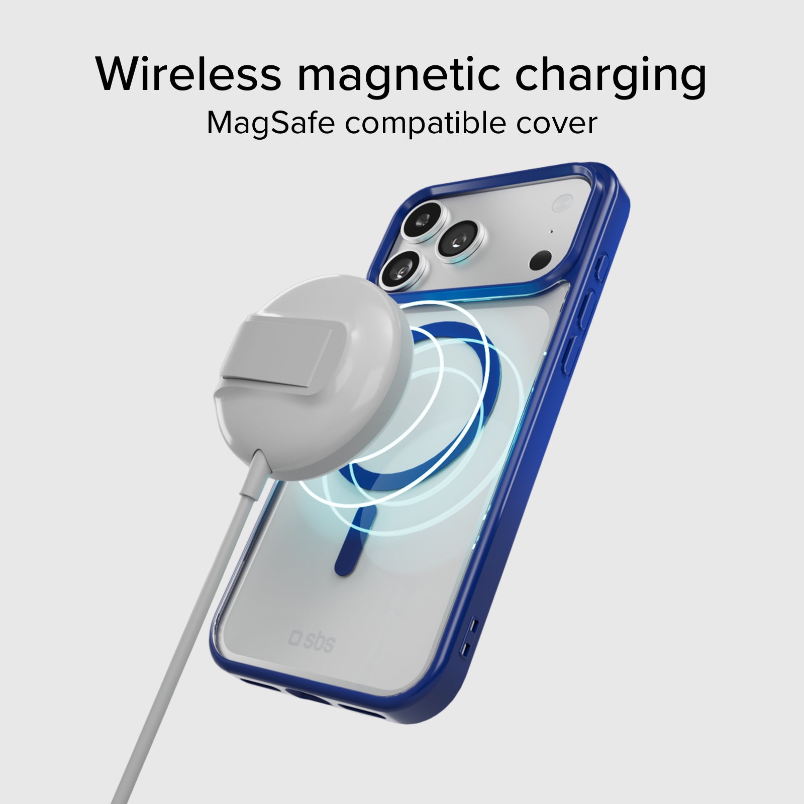 Cover for iPhone 17 Pro Max with coloured edges compatible with MagSafe charging
