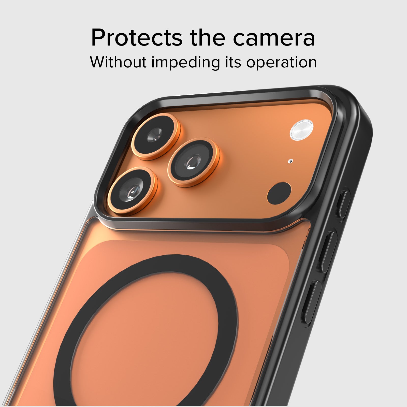 Cover for iPhone 17 Pro Max with coloured edges compatible with MagSafe charging