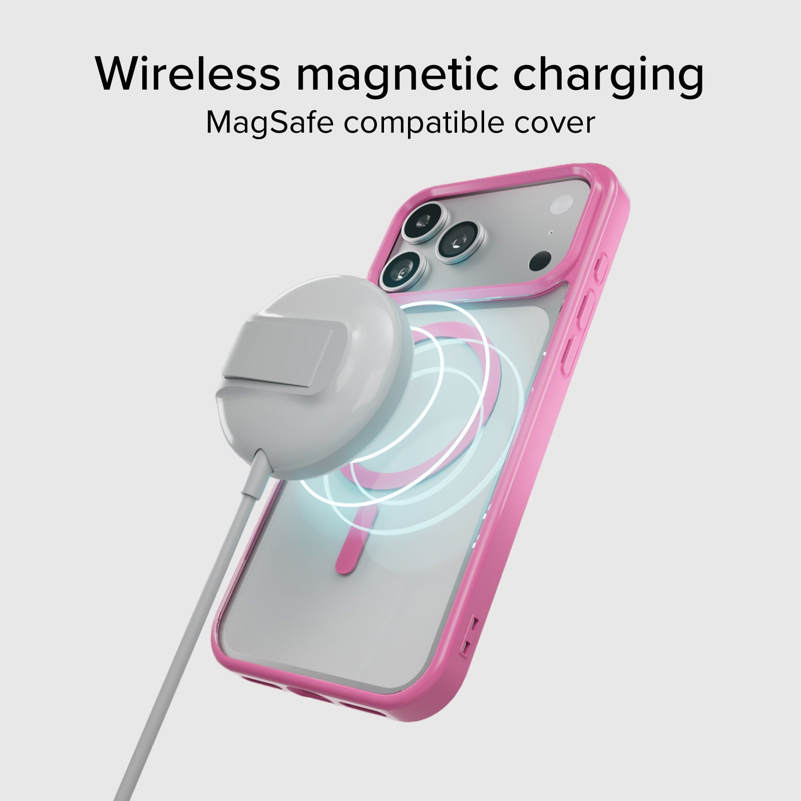 Cover for iPhone 17 Pro Max with coloured edges compatible with MagSafe charging