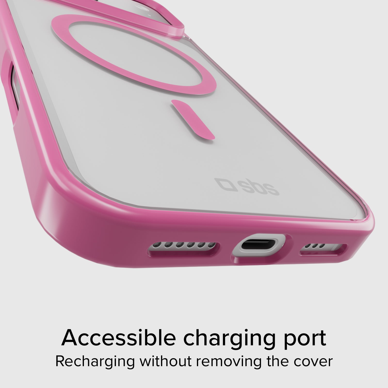 Cover for iPhone 17 Pro Max with coloured edges compatible with MagSafe charging